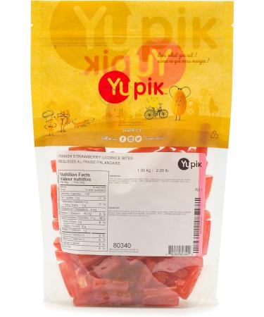 Yupik Finnish Strawberry Licorice Bites 1 kg 6 Count Soft & Chewy Candy Sweet Strawberry Flavor Fun Treat Delicious Snack Halloween Treats Ideal for Gifting & Holidays 6 kg - Buy Online on GoSupps.com