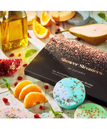Cleverfy Aromatherapy Shower Steamers - Variety Pack of 6 Shower Bombs - Buy Online on GoSupps.com