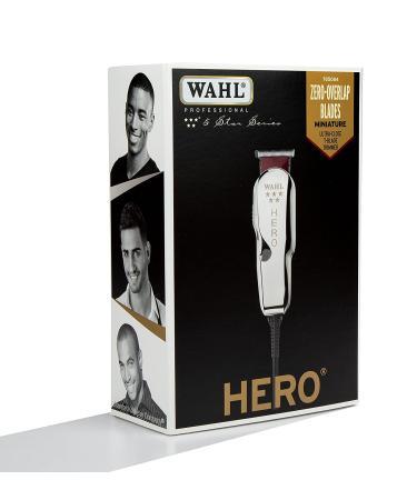 Wahl Professional 5-Star Hero Corded T Blade Trimmer 8991 - Ideal for Barbers & Stylists - Powerful Standard Electromagnetic Motor - Includes 3 Guides, Oil & Cleaning Brush - Buy Online on GoSupps.com