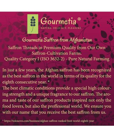Gourmetia Premium Quality Saffron Powder (5g) - Category I Superior ISO 3632-2 - Buy Online on GoSupps.com