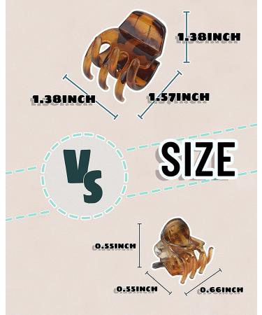 18pcs 1.3 Inch Medium Hair Claw Clips Set for Women and Girls | No-Slip Jaw Clips - Buy Online on GoSupps.com