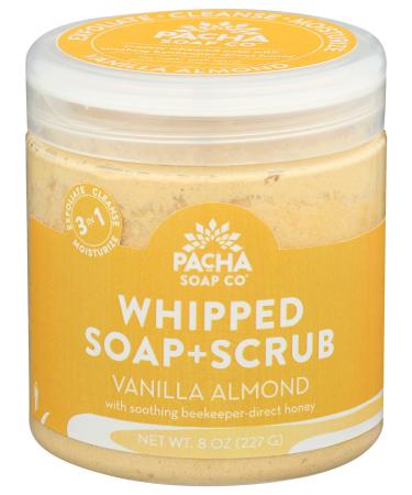 PACHA SOAP Vanilla Almond Whipped Soap Scrub  8 OZ