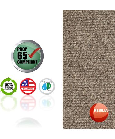 Resilia Rounded Commode Potty Training Mats - Super-Absorbent 2-Pack Universal Bathroom Protector Pads for Kids, Tan - Buy Online on GoSupps.com