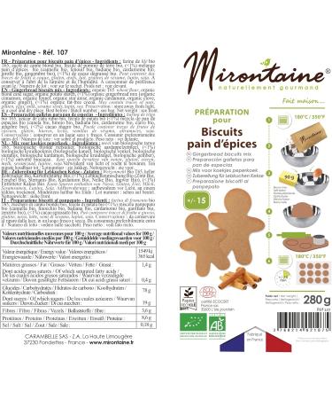 Mirontaine - Preparation for gingerbread cookies 280 g - Buy Online on GoSupps.com
