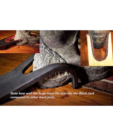 Black Jack Boot Jack Puller - Red Leather Shoe Remover by Chuck's Woodbarn - Buy Online on GoSupps.com