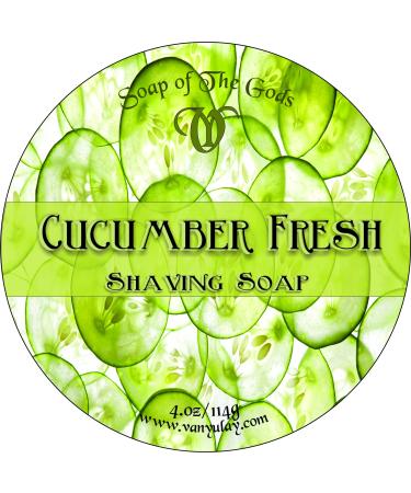 Shaving Soap of the Gods Cucumber Fresh 4.oz