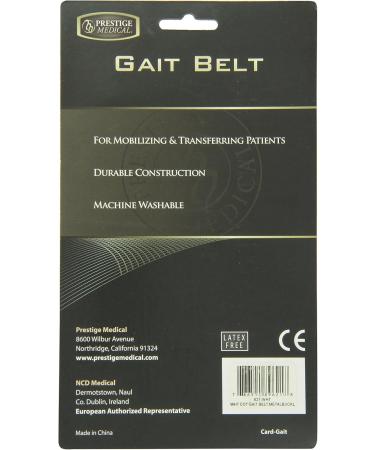 Buy Prestige Medical 621-WHT Cotton Gait Belt with Metal Buckle - Durable White Gait Belt for Safe Patient Transfers | International Shipping Available - Buy Online on GoSupps.com