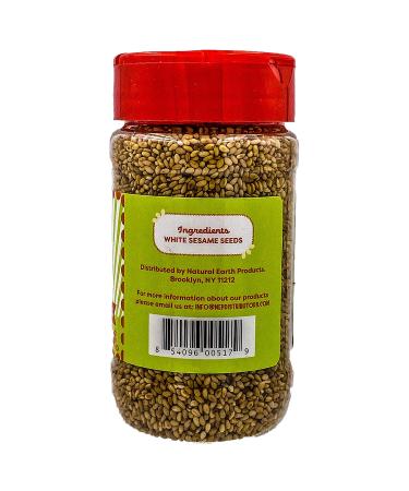 White Roasted Sesame Seeds - Nutritious Sesame Seeds for Dishes, Teas & Seasonings - 4 Oz (2-Pack, 8 Oz Total) - OU-Kosher Parve - Buy Online on GoSupps.com