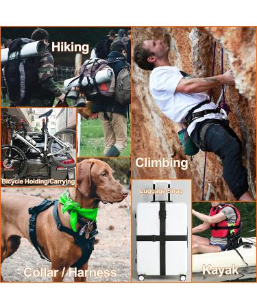 Buckles Straps Set of 1 inch: 10 pcs Quick Side Release Plastic Buckle Dual Adjustable + 12 Yard Black Nylon Webbing Strap Band + 20 pcs Tri-glide Slide Clip  No Sewing Required Heavy Duty Durable 1 inch 31 - Buy Online on GoSupps.com