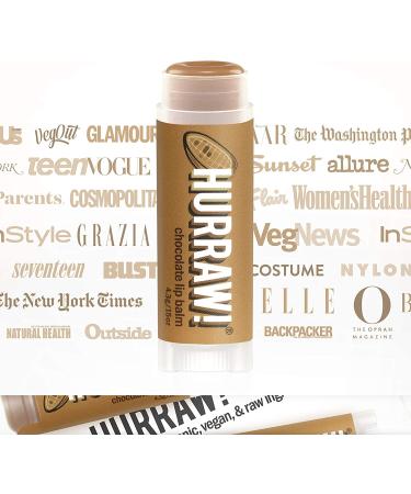 Hurraw! Chocolate Lip Balm | Organic & Natural Moisturizer - 0.15 oz - Buy Online on GoSupps.com