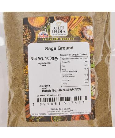 Old India Sage Ground 100g - Authentic Indian Spice Blend | 100g - Buy Online on GoSupps.com
