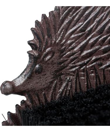 Relaxdays Cast Iron Shoe Brush Hard Bristles Antique Outdoor Boot Scraper Hedgehog Design Coir Brown/Bronze/Copper 17.5 x 24 x 14cm Brown / Bronze / Copper - Buy Online on GoSupps.com