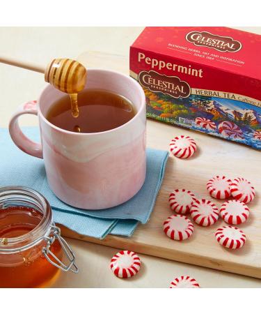 Celestial Seasonings Peppermint Herbal Tea Caffeine Free 20 Tea Bags Box Pack Of 6 - Buy Online on GoSupps.com