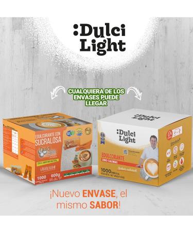 Dulci Light Sucralose Sweetener - 1000 Granulated Packages | Zero Calorie Sugar Substitute for Drinks & Food | Natural Sweetness International Shipping - Buy Online on GoSupps.com
