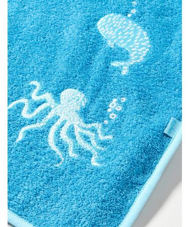 Playshoes Unisex Children's Terry Cloth Poncho Bathrobe Towel - Sea Animals (Ages 0-4) | International Shipping Available - Buy Online on GoSupps.com