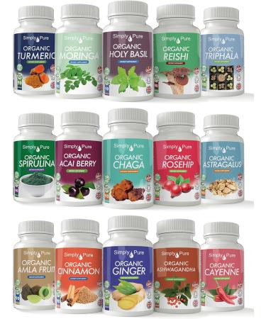 Simply Pure Organic Vegan Dong Quai Capsules x 90 100% Natural Soil Association Certified 500mg, Gluten Free, GM Free - Buy Online on GoSupps.com