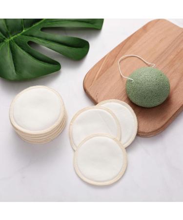 Eco-Friendly Reusable Make-Up Remover Pads | Soft Bamboo Cotton | All Skin Types | Includes Laundry Bag & E-Book - Buy Online on GoSupps.com