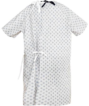 Talvania Unisex Hospital Gown | Back Ties | Fits up to XXL | Patient Gowns - Buy Online on GoSupps.com