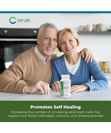 Cerule StemEnhance Ultra Stem Cell Support Supplement with Extracts from Freshwater Microalgae and Marine Macroalgae to Help Increase Circulating Adult Stem Cells and Promote Healing - Buy Online on GoSupps.com