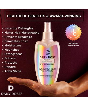 DAILY DOSE Leave-In Conditioner (2 Pack 8.5oz) Hair Detangler Spray (Award Winning) Paraben Free Phthalates Free Cruelty Free Vegan Leave-In Spray Conditioner (2 Pack) - Buy Online on GoSupps.com