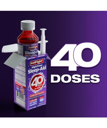 Buy Nighttime Sleep-Aid Liquid - 50mg Diphenhydramine HCl Twin Value Pack Grape Flavor | Fast Shipping Internationally - Buy Online on GoSupps.com