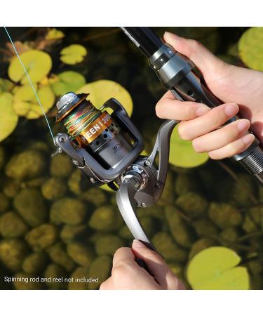 RUNCL 8 Strand Braided Fishing Line 328Yds - Rainbow Color, Abrasion Resistant, Super Durable, Zero Stretch - 12-100LB - Smooth Casting, Smaller Diameter - Extra Visibility - 300M - Buy Online on GoSupps.com