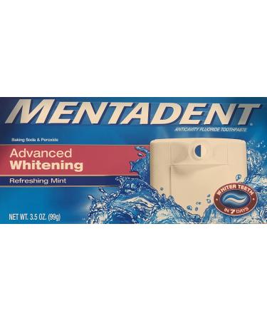 Mentadent Advanced Whitening Refreshing Mint 3.5 fl oz (1) Refill