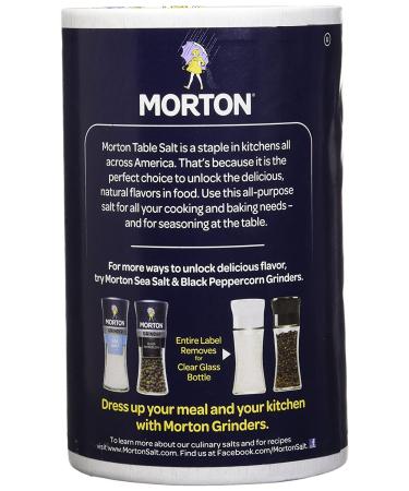Morton Iodized Salt 26 oz - Pack of 2 | Essential Cooking Ingredient - Buy Online on GoSupps.com