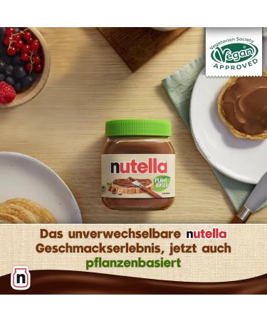 Nutella Spread - New Recipe Vegan - Cocoa Hazelnuts 350g - NUTELLA PLANT-BASED Vegan - Delicious Chocolate Hazelnut Flavor - Buy Online on GoSupps.com