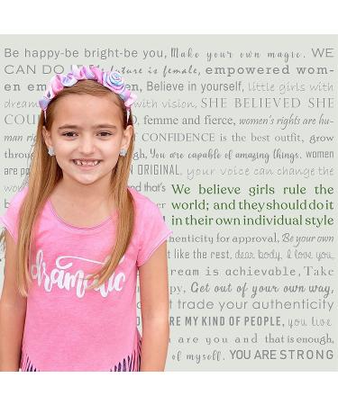 FROG SAC 2 Tie Dye Satin Rosette Headbands for Girls - Dressy Ruched Hair Accessories for Kids - Buy Online on GoSupps.com