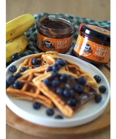 Feel Fit Veganela Mix Box: Cocoa-Hazelnut Salted Caramel & Pistachio Cream 6 Pack (200g Each) for International Shipping - Buy Online on GoSupps.com