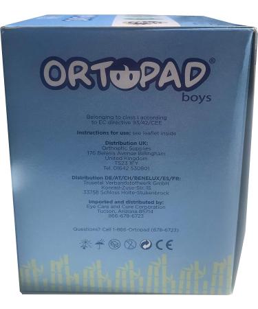 Ortopad Bamboo Boys Eye Patches - Medium Size (2-4 yrs) - Racing Flames | 50/Box - International Shipping Available - Buy Online on GoSupps.com