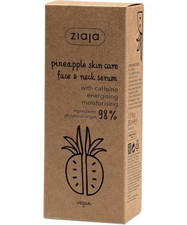  Ziaja Ziaja Pineapple Serum with Caffeine for Face and Neck White 50 ml - Buy Online on GoSupps.com