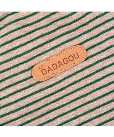 Paidful British Dog Shirt | Striped Cat Vest & Soft Cotton T-Shirt for Boys | Summer Clothing for Puppies Chihuahuas & Yorkies - XL Green - Buy Online on GoSupps.com