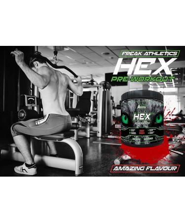 Freak Athletics Hex Pre Workout Fruit Punch - Ultimate Supplement | Fruit Punch & Strawberry Lime Pre Workout Powder - Buy Online on GoSupps.com
