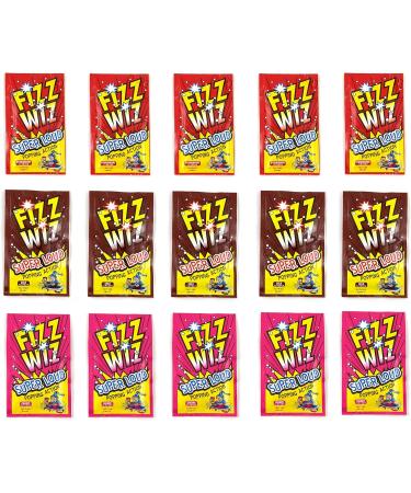 Fizz Wiz 15 Pack Popping Candy Variety Bundle Strawberry Cherry & Cola - Buy Online on GoSupps.com