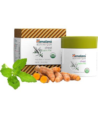 Himalaya Botanique Chest Balm P.M. - 1.76 oz (50 g) | Natural Relief for Chest Congestion - Buy Online on GoSupps.com