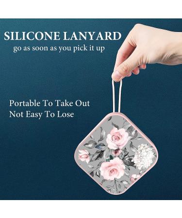 Hennaja Orthodontic Retainer Case - Denture, Mouth Guard, Aligner & Pill Case for Household, Office, Travel (1 Pack, Grey Rose) - Buy Online on GoSupps.com