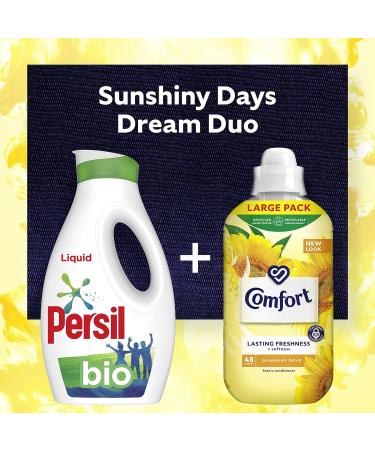 Comfort Sunshiny Days Fabric Conditioner with Stay Fresh technology for 100 days of freshness + fragrance* 48 washes (1.44 L) - Buy Online on GoSupps.com