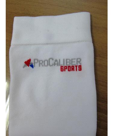 Buy Compression Calf Sleeve - White/White - X-Large | Improve Performance & Recovery | International Shipping Available - Buy Online on GoSupps.com