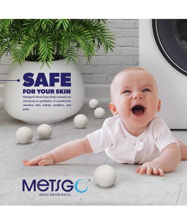 100% Organic Wool Dryer Balls - Natural Laundry Lint Collector & Wrinkle Reducer - Antistatic Eco-Friendly Dryer Balls - Buy Online on GoSupps.com