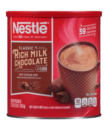 Nestle Hot Cocoa Mix, Rich Milk Chocolate (39 Servings), 27.7-Ounce Canisters (Pack of 3)