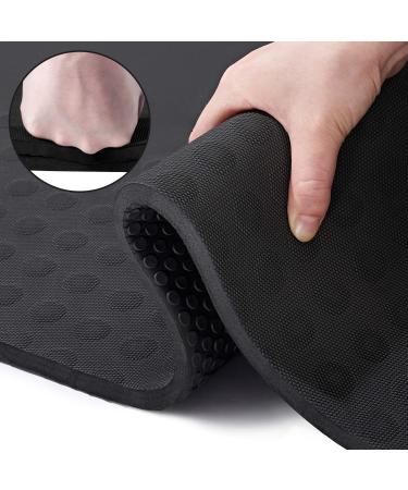 JELS Extra Thick Yoga Mat, 2/5 inch, Ergonomic 3D Non Slip Design, SGS Certified TPE Material, Yoga Mat for Men Women with Carrying Strap,Exercises Mat for Yoga, Pilates and Floor Workout(72"x26") 15MM-black