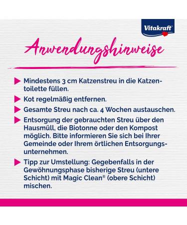 Vitakraft Magic Clean Lavender Cat Litter | Non-Clumping Low Dust 5L with Practical Carrying Strap - Buy Online on GoSupps.com