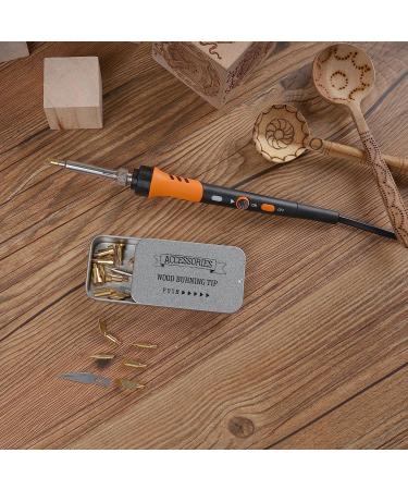 72 pcs Wood Burning Kit with Adjustable Temperature | Pyrography Pen for DIY Crafts | Wood Burner Tools Set for Adults & Beginners - Buy Online on GoSupps.com