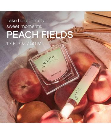 Skylar Peach Fields Eau de Parfum - Hypoallergenic & Clean Perfume for Women & Men Vegan & Safe for Sensitive Skin - Sweet Perfume with Notes of Mandarin Grapefruit Peach - 10mL /0.33 Fl oz - Buy Online on GoSupps.com