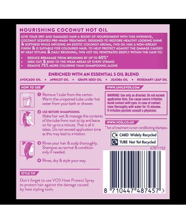 Vo5 Nourishing Coconut Hot Oil Treatment - 4 Pack (15ml Each) for Damaged Hair | Restore Shine & Strength - International Shipping Available - Buy Online on GoSupps.com