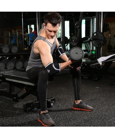 Nordic Lifting Elbow Sleeves (1 Pair) - 5mm Neoprene Compression Support for Weightlifting, Powerlifting, CrossFit & Tennis - XL, Black - 1 Year Warranty - Buy Online on GoSupps.com