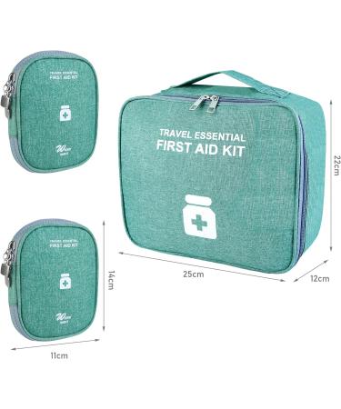 Medicines Bag for Travel - 3 Piece Large Capacity Medication Storage & First Aid Bag for Home Office & Outdoor Use - Buy Online on GoSupps.com