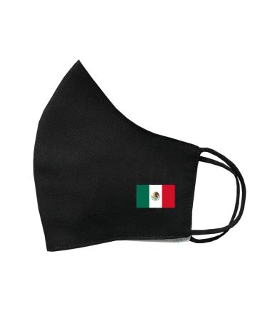 SET OF 4 X Mexican FLag Cotton Face Mask Protective Covering Washable Reusable Breathable Cover Mexico Flag Mask